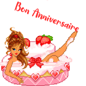 Gif animé joyeux anniversaire fille
